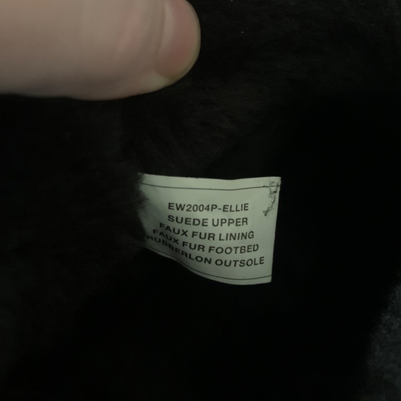 Lamo, ankle boot with faux fur and small platform, black, womens 9 - Picture 3 of 6